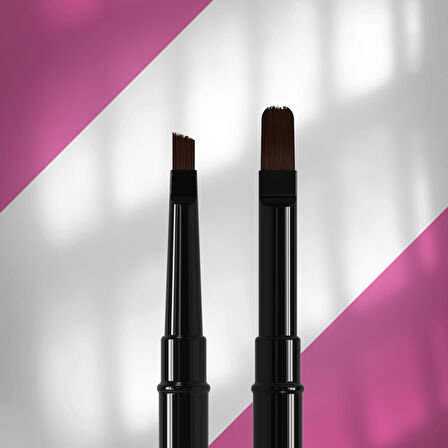 Staleks Çift Uçlu Sentetik Protez Tırnak Jel Fırçası 7-11mm NBE-06/10