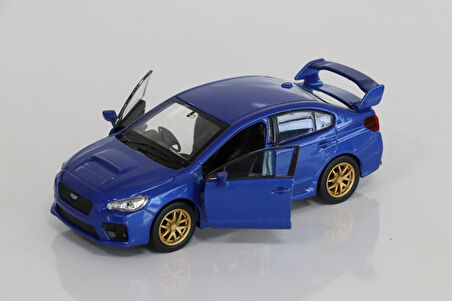 Welly 1:36 Subaru İmpreza Wrx Diecast Model Araba Mavi