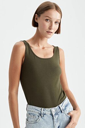 DeFacto Slim Fit Bisiklet Yaka Basic Atlet I1059AZ23SMKH211