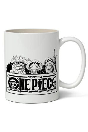 One Piece Baskılı Kişiye Özel Kupa Bardak - Sevgiliye Arkadaşa Hediye