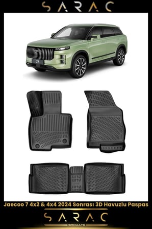 Jaecoo 7 4x2 & 4x4 2024 Sonrası 3D Havuzlu Paspas