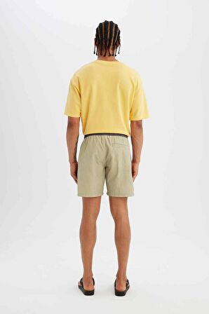 DeFacto Regular Fit File Astarlı Kısa Boy Deniz Şortu B7279AX24HSGN854