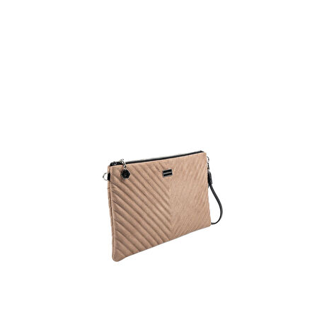 Silver Polo  Kadın Portföy Çantası 1034-48280 SILVER POLO CLUTCH M152 SÜET VİZON-V SÜET VİZON