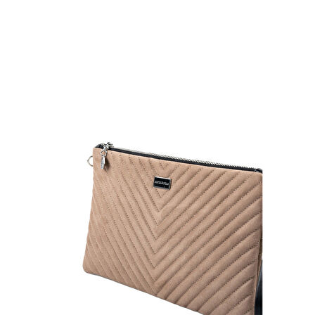 Silver Polo  Kadın Portföy Çantası 1034-48280 SILVER POLO CLUTCH M152 SÜET VİZON-V SÜET VİZON