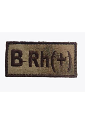 Single Sword Nakış Kan Grubu Patch - Peç KAMUFLAJ-A RH (+)