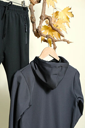 Unısex Dalgıç Kumaş Kapüşonlu Eşofman Takımı ESF-600