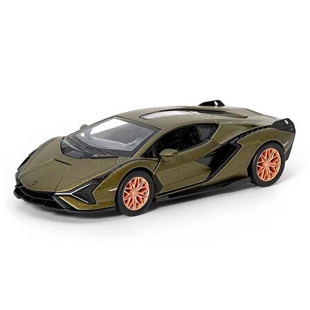 Kinsmart Lamborghini Sian 1:36 Ölçek Diecast Model Araba Yeşil