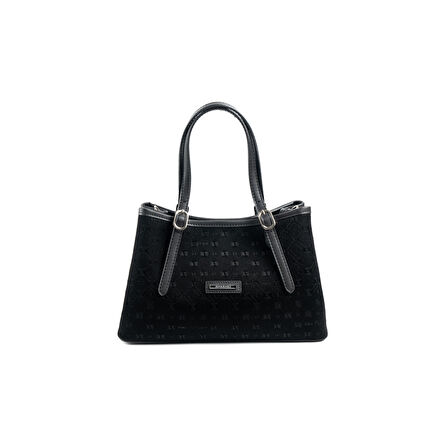 Silver Polo  Kadın Omuz Çantası 1252-48328 SILVER POLO BAYAN ÇANTASI M158 SİYAH-NOVA SİYAH