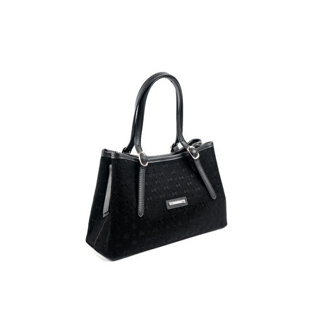 Silver Polo  Kadın Omuz Çantası 1252-48328 SILVER POLO BAYAN ÇANTASI M158 SİYAH-NOVA SİYAH