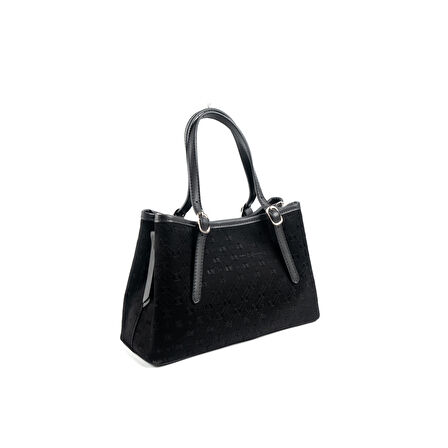 Silver Polo  Kadın Omuz Çantası 1252-48328 SILVER POLO BAYAN ÇANTASI M158 SİYAH-NOVA SİYAH