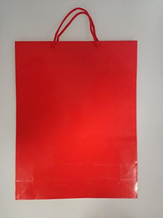 KARTON ÇANTA KIRMIZI 35CM X 45CM - 1 ADET