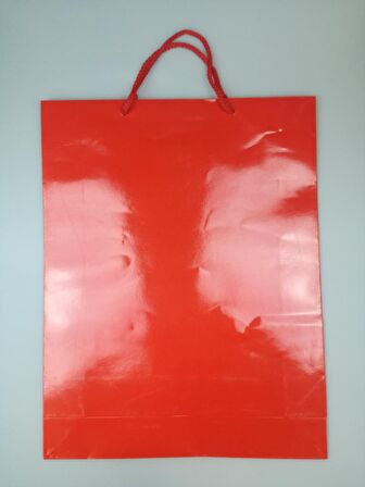 KARTON ÇANTA KIRMIZI 35CM X 45CM - 1 ADET