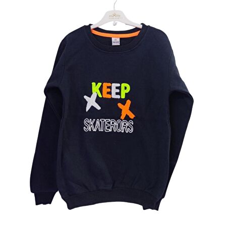 YUŞA BEBE KEEP İŞLEMELİ ŞARDONLU ERKEK ÇOCUK SWEAT