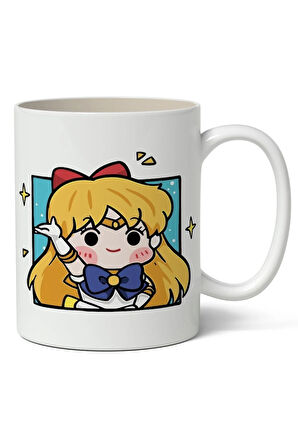 Sailor Moon Avatar Anime Temalı Beyaz Kupa Bardak Sevgiliye Arkadaşa Hediye