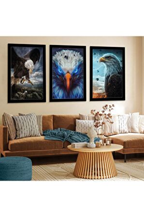 Gümüş Aynalı Pleksi Çerçeveli Koyu Arka Planlı Renkli Soyut Görseller Mdf Tablo