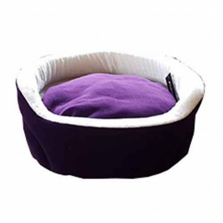 Bedspet Ağızlıklı Sepet Kedi Köpek Yuvası Mor 