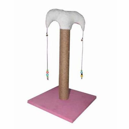 İnce Kedi Tırmalama Tahtası 50 Cm Pembe