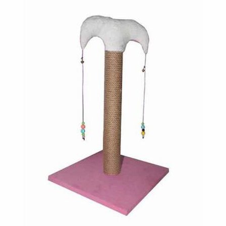 İnce Kedi Tırmalama Tahtası 50 Cm Pembe