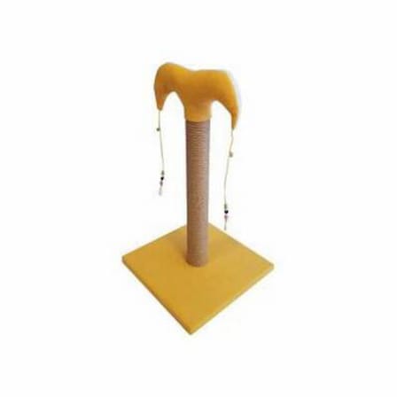 İnce Kedi Tırmalama Tahtası 50 Cm Sarı