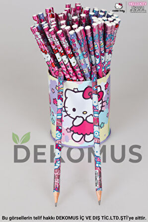 DEKOMUS İLE YENİ SEZON LİSANSLI HELLO KITTY TEKLİ KURŞUN KALEM