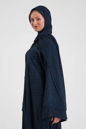 Shine Taşlı Abaya Ferace & Şal - Standart Beden & Farklı Boy		