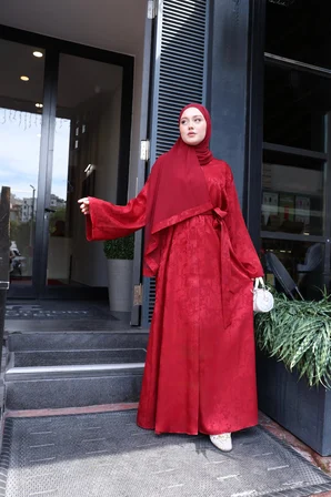 Kadın Sahar Luxe Abaya Ferace & Şal - Standart Beden & Farklı Boy		