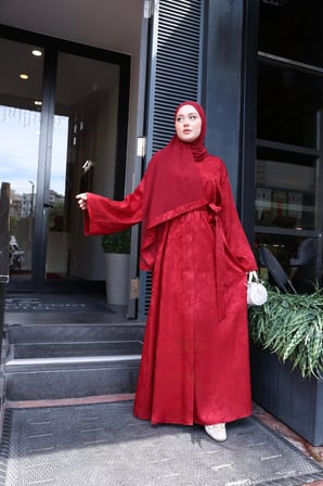 Kadın Sahar Luxe Abaya Ferace & Şal - Standart Beden & Farklı Boy		