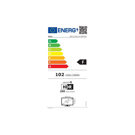 Beko Crystal 9 Nano QLED 65” 165 Uydu Alıcılı 4K Ultra HD QLED TV