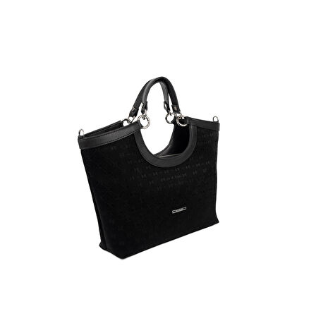 Silver Polo  Kadın Omuz Çantası 1189-48453 SILVER POLO BAYAN ÇANTASI M158 SİYAH-NOVA SİYAH