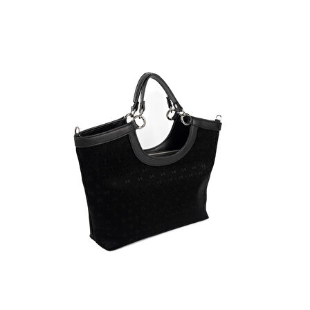 Silver Polo  Kadın Omuz Çantası 1189-48453 SILVER POLO BAYAN ÇANTASI M158 SİYAH-NOVA SİYAH