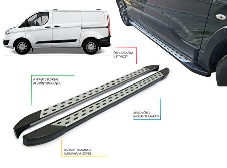 CUSTOM PANEL VAN KISA ŞASE NOKTALI YAN BASAMAK 2012 2013 2014 2015 2016 2017 2018 2019 2020 2021 2022 2023