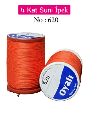 Oyalı 4 Kat Suni İpek İplik İğne Oyası Boncuk İpi Tığ Oyası No:620
