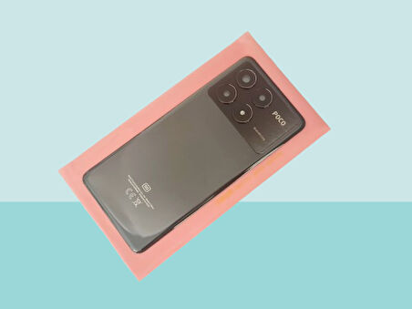 Tkgz - Xiaomi POXO X6 PRO Arka Pil Batarya Kapağı Kapak (FULL KAMERA LENSİ ) SİYAH