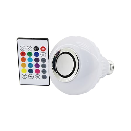Kumandalı RGB LED Ampul Bluetooth Hoparlör 7W/3W