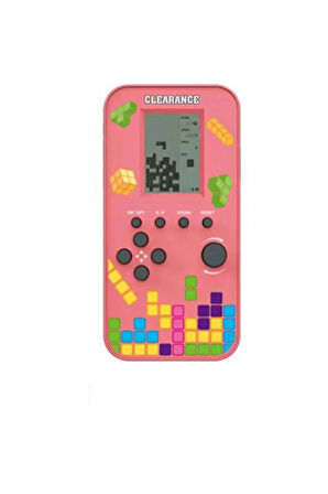 Elektronik Mantık Oyunu Nostaljik Tetris Telefon Görünümlü Gameboy Zeka Oyuncağı Pilli El Atarisi