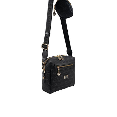 Silver Polo  Kadın Çapraz Çanta 1038-48491 SILVER POLO ÇAPRAZ Kadın ÇANTASI M178 SİYAH-MAT SİYAH