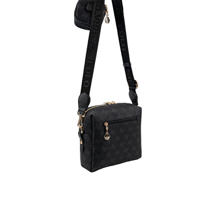 Silver Polo  Kadın Çapraz Çanta 1038-48491 SILVER POLO ÇAPRAZ Kadın ÇANTASI M178 SİYAH-MAT SİYAH