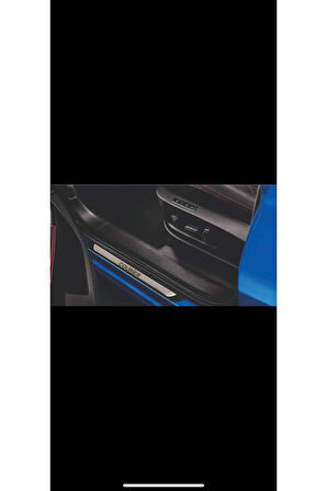 Courier 2014-2017 Modeller Old Krom Kapı Eşiği koruyucu 4 Parça Paslanmaz Çelik