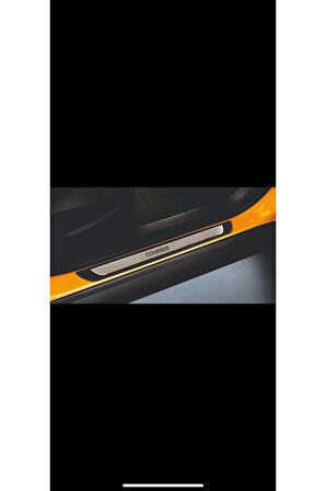 Courier 2014-2017 Modeller Old Krom Kapı Eşiği koruyucu 4 Parça Paslanmaz Çelik