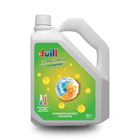 Konsantre - Saf 3 Litre Yeşil Antifriz - G11 (Üretim Yılı: 2025)