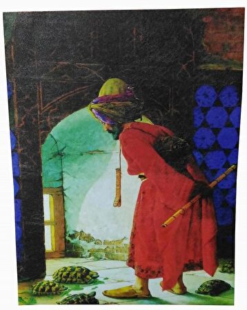 KEHİLA Osman Hamdi Bey Kaplumbağa Terbiyecisi Kanvas Tablo 50cm X 70cm