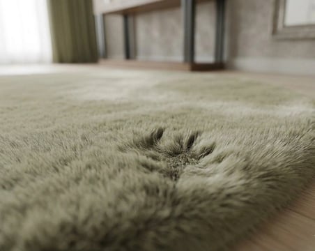 Carpet Dekor Peluş Yumuşak Dekoratif Halı Taş Rengi