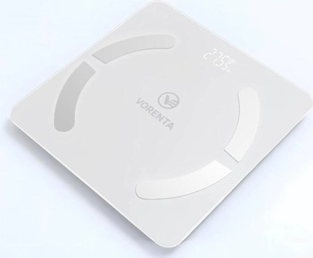 Vorenta HC-1600 Bodystats Akıllı Dijital Baskül 180 kg Kapasiteli Şarjlı LCD Ekran ile Hassas Ölçüm