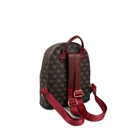 Silver Polo  Kadın  1062-48534 SILVER POLO SIRT ÇANTASI M178 KAHVE SARI-MAT BORDO