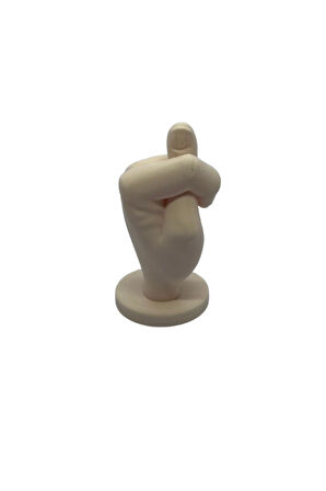 Nah İşareti Dekoratif El Heykeli | Masaüstü 3D Biblo | Modern Ofis ve Ev Süs Eşyası