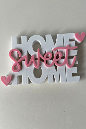 Dekoratif "Home Sweet Home" Biblo | Şık Masa & Raf Süsü | Ev Ruhunu Yansıtan Küçük Detaylar