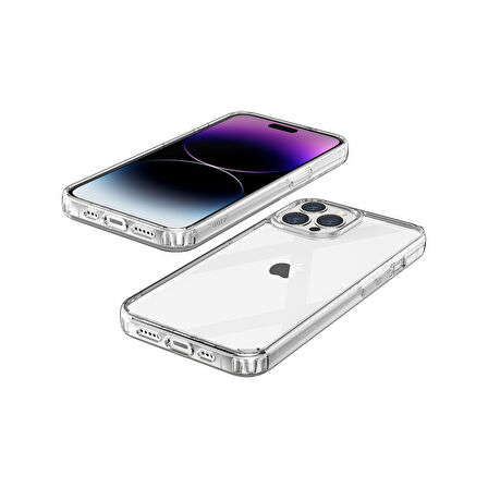 iPhone 14 Plus Uyumlu Silikon Şeffaf Air Hybrid Kılıf Crystal