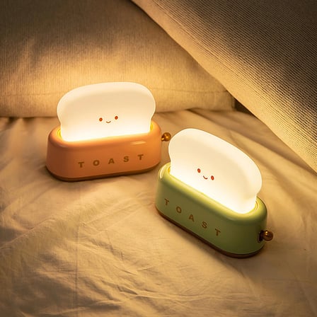 Pembe Tost Gece Lambası – Sevimli LED Işık,Hediyelik Led Lamba