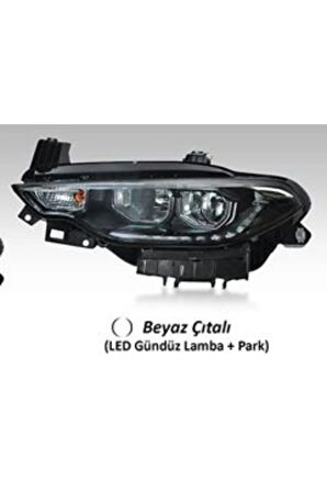 FAR SAG MOTORLU BEYAZ CITALI LED DRL PARK FIAT EGEA 16-20 Uyumlu