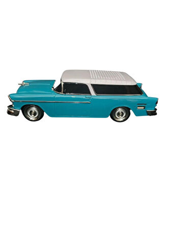 Wster Chevrolet WS-1955BT Belair 1955 Model Araba Bluetooth Hoparlör Turkuaz